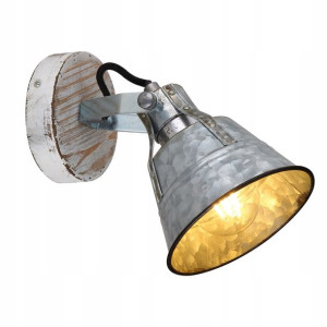 Kinkiet drewno cynk E27 15366Z-1 GUNTHER GLOBO