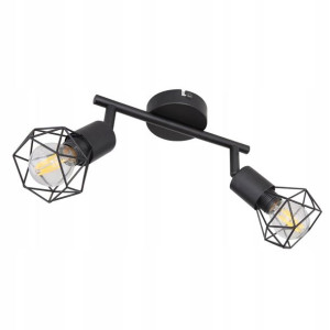 Kinkiet plafon Xara I Czarny 54802S-2 E14 GLOBO