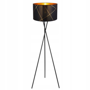 Lampa stojąca czarno-złota GLOBO 15431S1 BEMMO