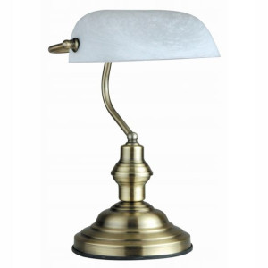 Lampka BANKIERSKA 2492 ant. Bankers GLOBO antique