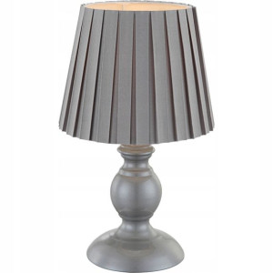 Lampka stołowa nocna Metalic szara E14 GLOBO 21691