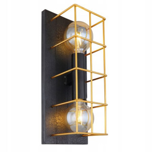 Nowoczesny Kinkiet 15530B-2W MERRIL GLOBO drewno