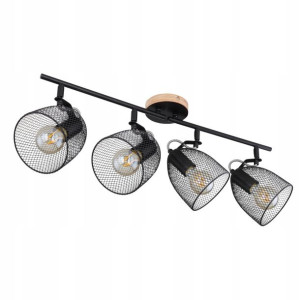 Nowoczesny plafon 54034-4 JOSINA GLOBO drewno