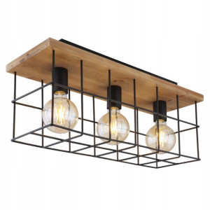Nowoczesny plafon drewno 15530-3D MERRIL GLOBO