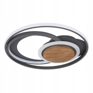 Plafon LED 67256-45 NIRRA grafit drewno GLOBO