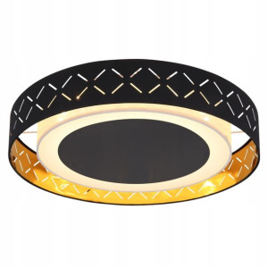 Plafon LED Clarke GLOBO 15229D2 złoto-czarny