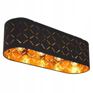 Plafon LED GLOBO 15229D13 CLARKE złoty czarny