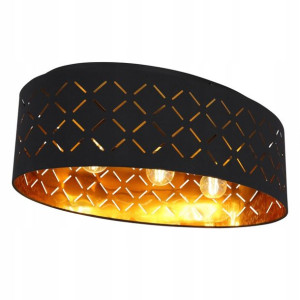 Plafon LED GLOBO 15229D14 CLARKE złoty czarny