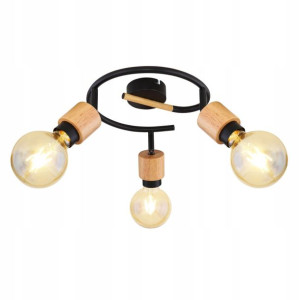 Plafon spot drewno metal 54031-3 Jorna GLOBO