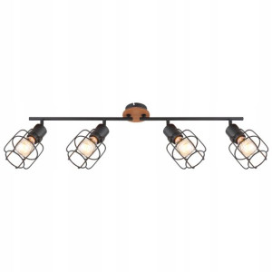 Plafon spot drewno metal 54037-4 WILLA GLOBO