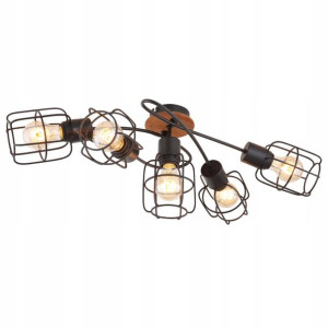 Plafon spot drewno metal 54037-5D WILLA GLOBO