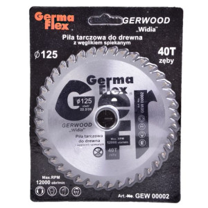 Germa Flex Piła Tarczowa Do Drewna 40t 125x22,2mm Gew00002