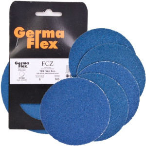 Germa Flex Krążek Ścierny Na Rzep 125mm Gr. 100 Fcz00023 5szt/opak