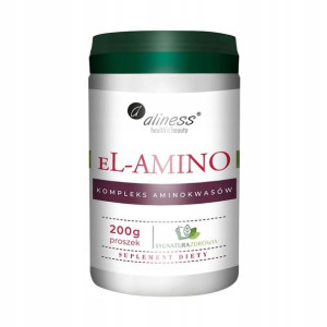 Aliness eL-AMINO Aminokwasy Bezsmakowe 200g VEGE