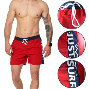 Szorty kąpielowe plażowe MORAJ 004 RED M