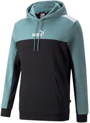 Bluza męska Puma ESS+ Block Hoodie TR niebiesko-granatowa 847428 50