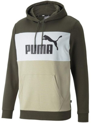 Bluza męska Puma Colorblock Hoodie TR szaro-biało-beżowa 848772 64
