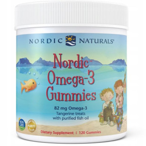 Nordic Omega-3 82 mg Gummies Żelki dla Dzieci 120 sztuk