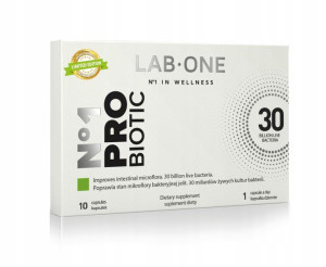 LAB ONE No 1 ProBIOTIC Probiotyk 30 mld 10 kapsułek  Jelita