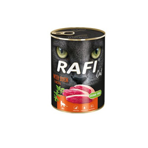 Rafi Mokra Karma Dla Dorosłych Kotów Z Kaczką 400 g