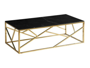 Ława ESCADA A II 120x60 czarna/złoty