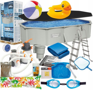Basen stelażowy Bestway 610x360x120cm 20w1 56369 całoroczny