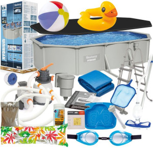 Basen stelażowy 610x360x120cm 21w1 Bestway 56369 całoroczny