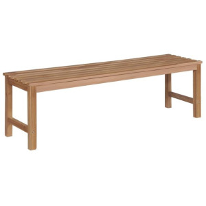 Ławka ogrodowa, 150 cm, lite drewno tekowe