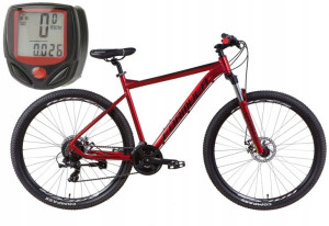 Rower Mtb 29 Górski Shimano 2x Tarcze Alu Licznik