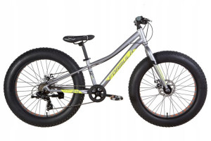 Rower Fat Bike 24 Junior Tarcze Górski Terenowy