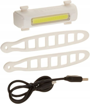 Lampa Rowerowa Led Wodoodporna Przód Biała Na Usb