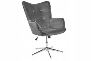 Fotel obrotowy tapicerowany Lounger