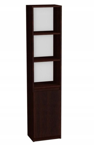 Regał z szafką na segregatory, książki 40cm wenge