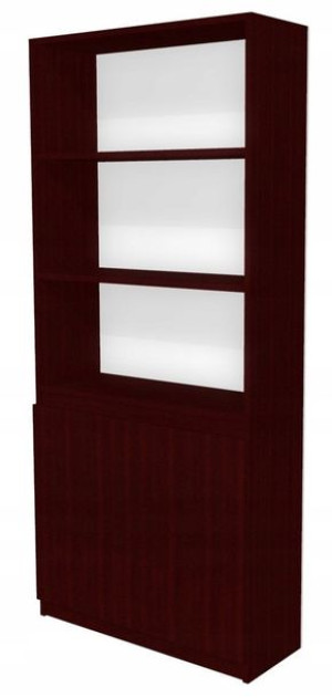 Regał z szafką na segregatory książki 70cm wenge