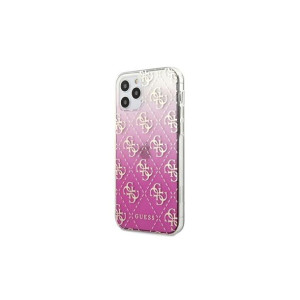 Guess nakładka do iPhone 12 Pro Max 6,7 GUHCP12LPCU4GGPI różowe hard case 4