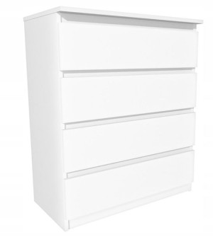 Komoda biała, 70x45cm 4 szuflady