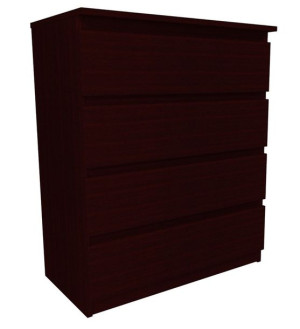 Komoda wenge ciemne, 80x45cm 4 szuflady