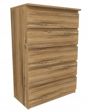 Komoda drewno retro 70x45 cm 5 szuflad