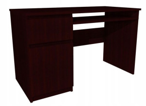 Biurko Wenge 100x50 cm, szuflada + drzwi, KOMA II