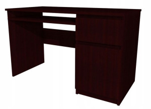 Biurko Wenge 120x60 cm, szuflada + drzwi, KOMA II