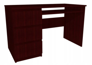 Biurko Wenge, fronty Wenge 100x50 cm, szuflady