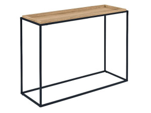 Konsolka MERIDA C 110x38 dąb/czarny
