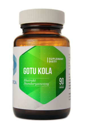 GOTU KOLA Pamięć Koncentracja Depresja HEPATICA 90 kapsułek