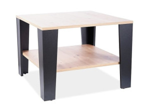 Ława QUADRA 67x67 dąb wotan/czarny