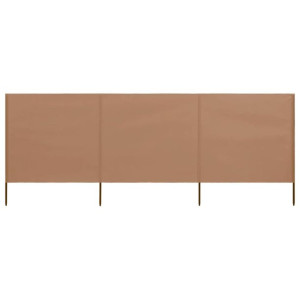 Parawan 3-skrzydłowy z tkaniny, 400x160 cm, taupe