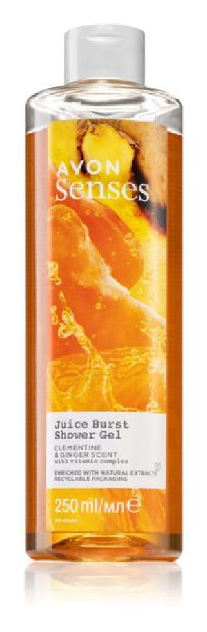 Avon Senses Juice Burst Clementine & Gin 500ml