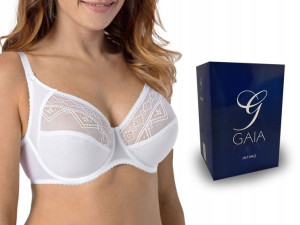 GAIA NANCY 059 , biustonosz soft , BIAŁY , 95B