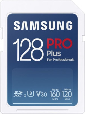 Samsung PRO Plus SDXC 128GB UHS-I U3 Zapis 120MB/s