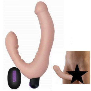 Strap On Mocowany w Pochwie WIBRATOR z Pilotem
