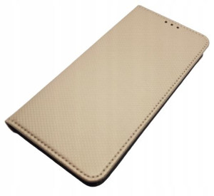 Etui Skórzane Pokrowiec Case Złoty Samsung S9 Plus